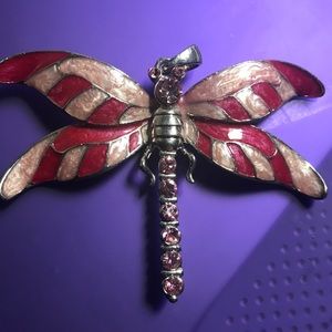 🧚🏽‍♀️VINTGAGE enamel dragonfly pendant